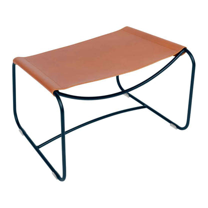 REPOSE-PIEDS CUIR SURPRISING FERMOB Bleu abysse
