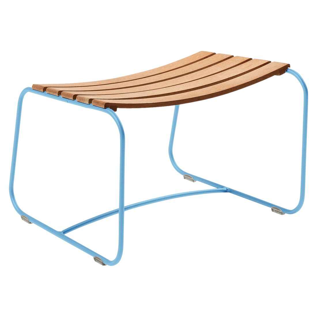 REPOSE-PIEDS TECK SURPRISING FERMOB Bleu maya