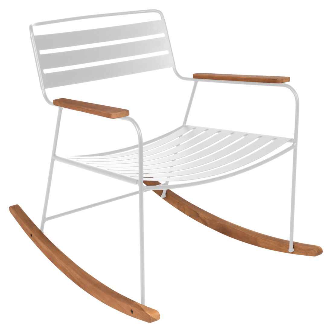 ROCKING CHAIR SURPRISING FERMOB Blanc coton