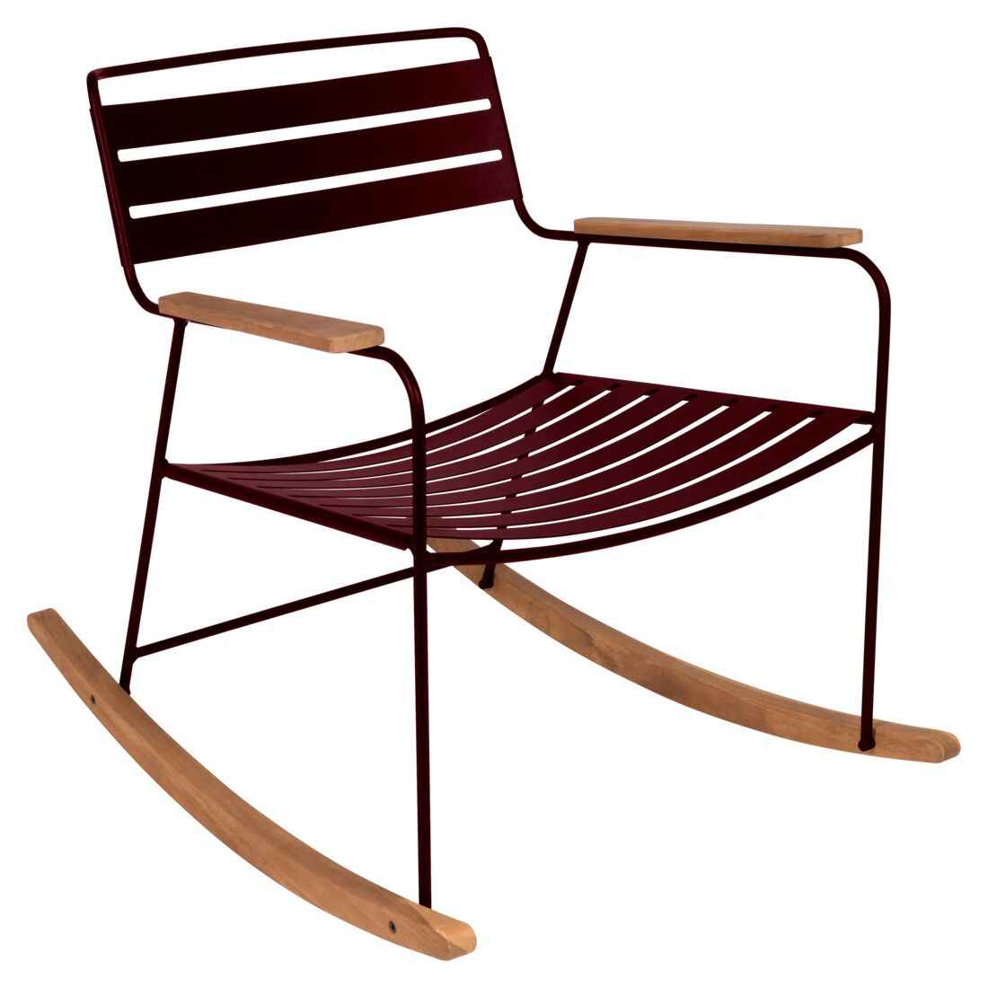 ROCKING CHAIR SURPRISING FERMOB Cerise noire