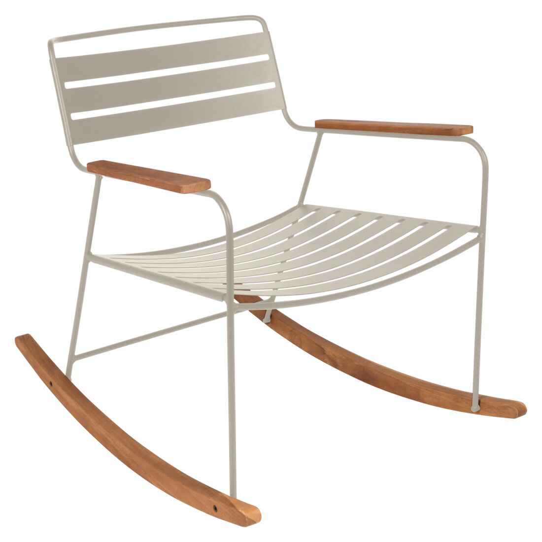 ROCKING CHAIR SURPRISING FERMOB Ocre rouge