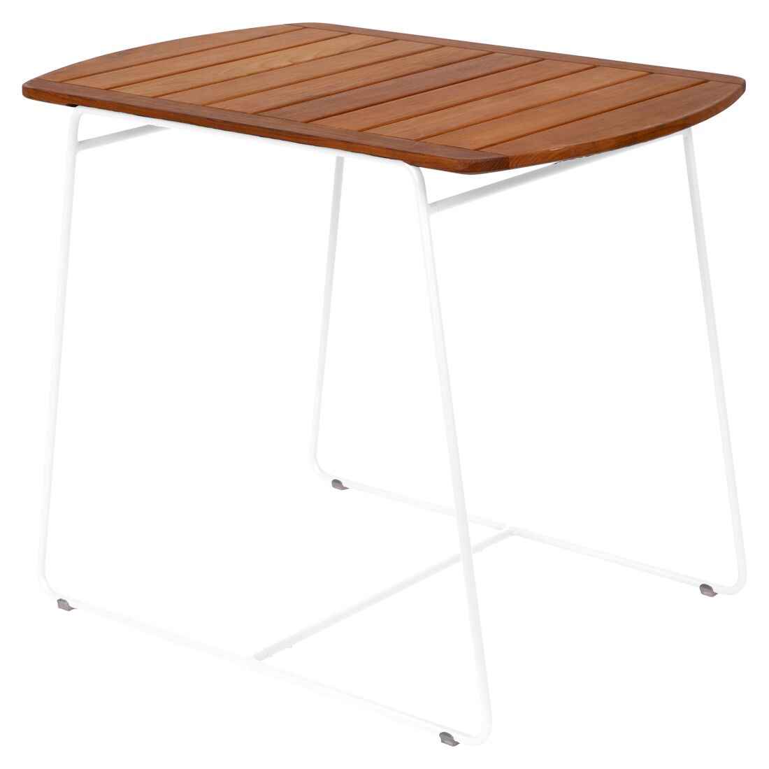 TABLE TECK SURPRISING 90X60 CM FERMOB Blanc coton