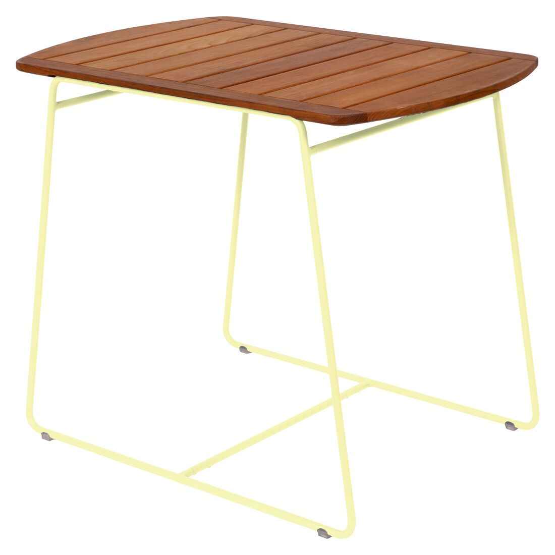 TABLE TECK SURPRISING 90X60 CM FERMOB Citron givré
