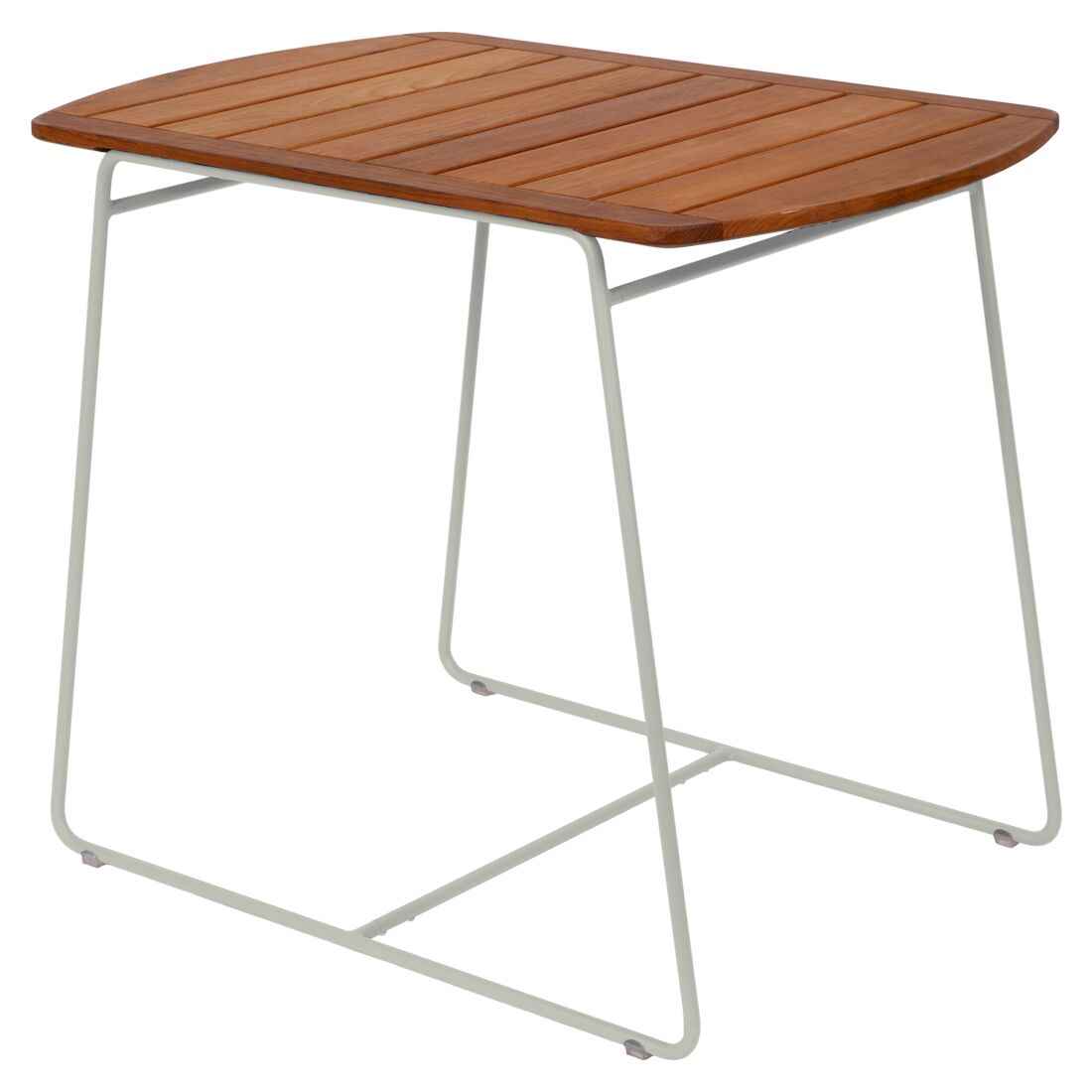 TABLE TECK SURPRISING 90X60 CM FERMOB Gris argile