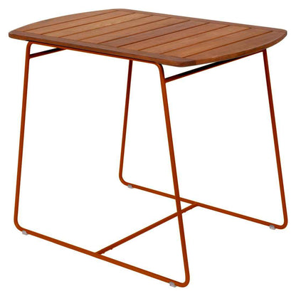 TABLE TECK SURPRISING 90X60 CM FERMOB Ocre rouge