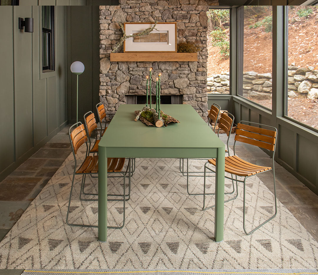 TABLE 2 ALLONGES RIBAMBELLE 149/234 X 100 CM FERMOB