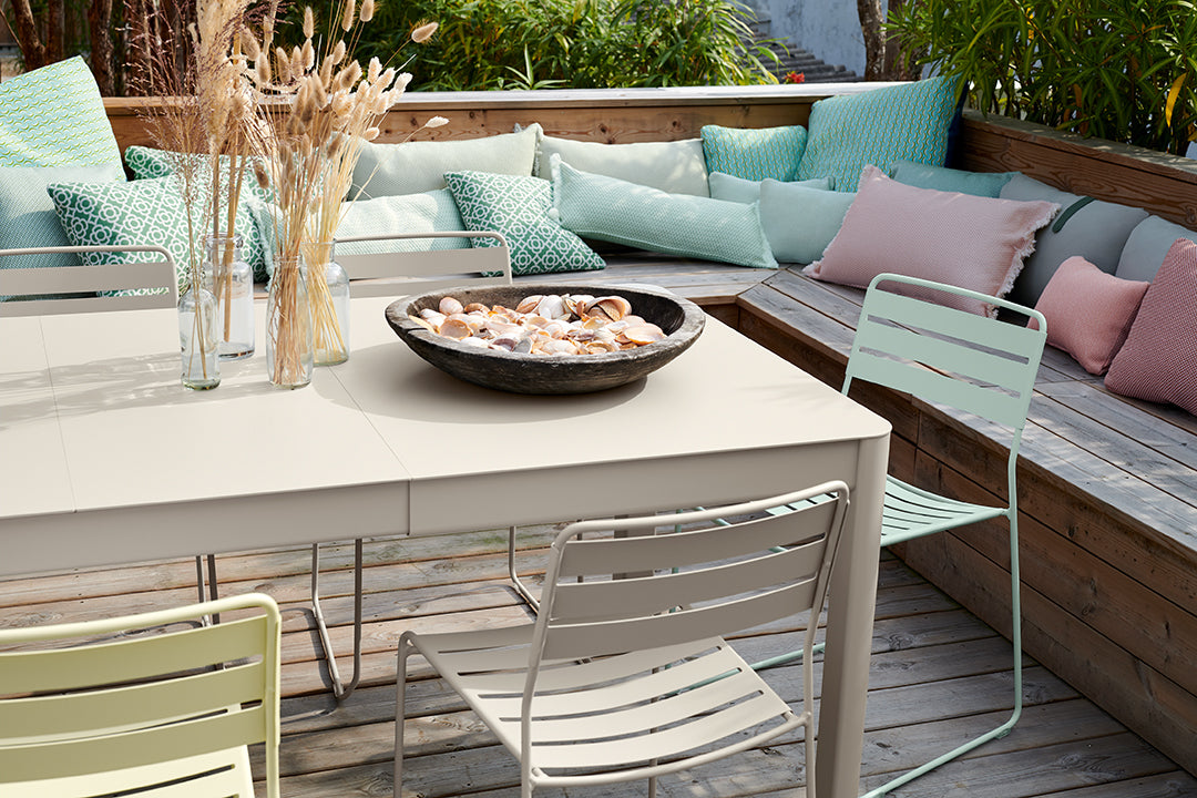 TABLE 3 ALLONGES XL RIBAMBELLE 149/299 X 100 CM FERMOB