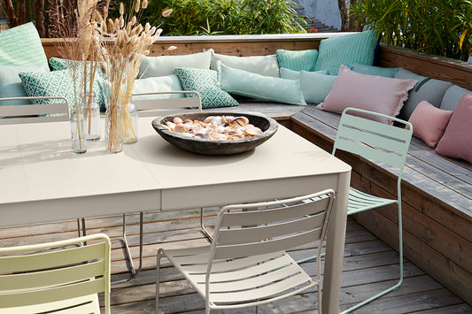 TABLE 3 ALLONGES XL RIBAMBELLE 149/299 X 100 CM FERMOB
