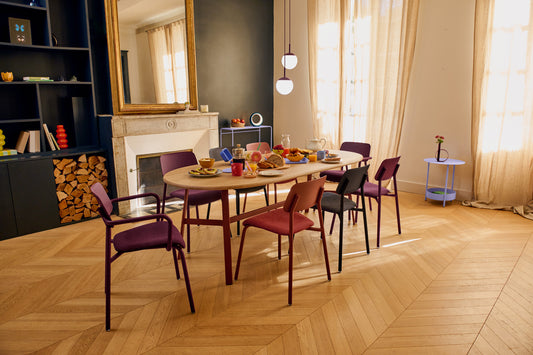 TABLE CHÊNE OVALE SO'O 220 X 95 CM FERMOB