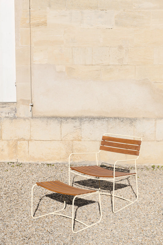 FAUTEUIL BAS TECK SURPRISING FERMOB