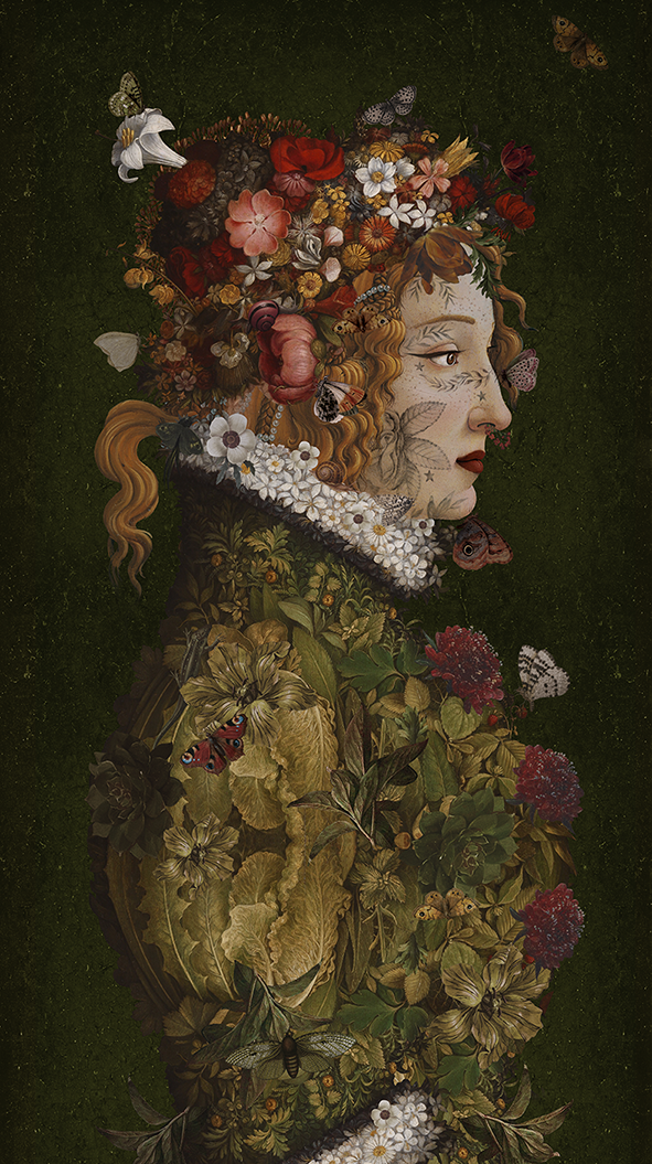 Tenture murale velours 80x144 cm – FLORA DECORATION MURALE VOGLIO BENE