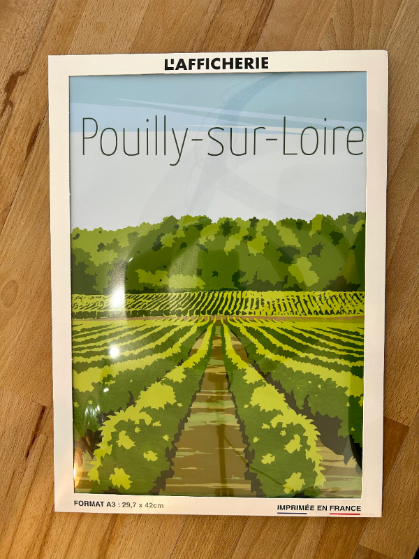 AFFICHE A3 VIGNES POUILLY AFFICHE L AFFICHERIE