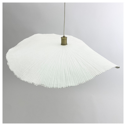 Suspension en papier plissé blanc 76 cm