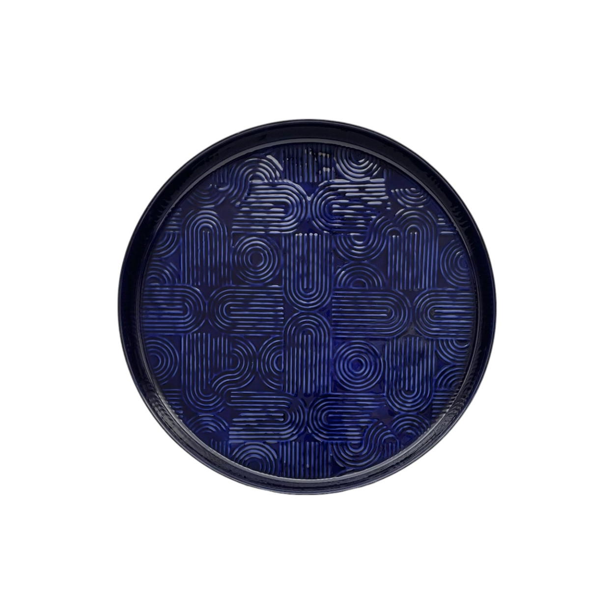 PLATEAU MOLITOR LARGE BAZAR DE LUXE Bleu majorelle