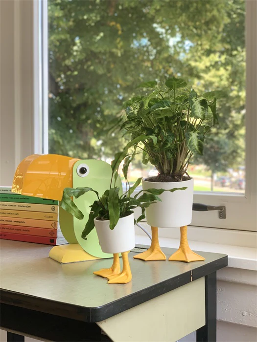 CACHE POT CANARD VASE / CACHE POT BITTEN