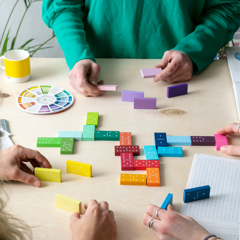 GRADIENT DOMINOS JEUX BLOCK DESIGN