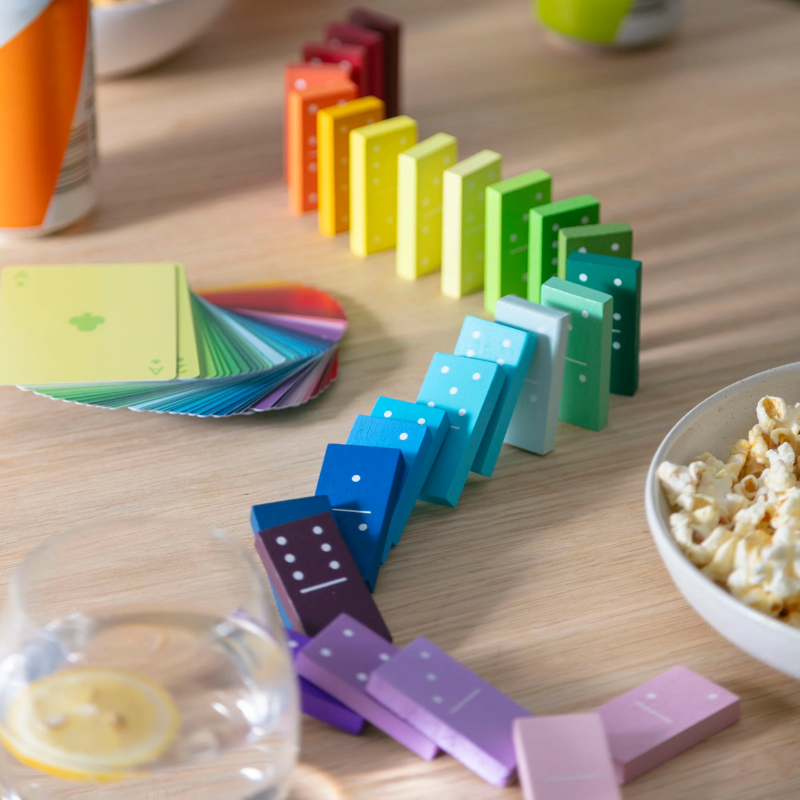 GRADIENT DOMINOS JEUX BLOCK DESIGN