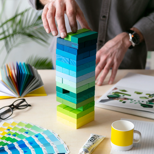 GRADIENT TOWER JEUX BLOCK DESIGN
