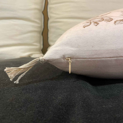 COUSSIN ENLUMINURE COEUR BONCOEURS
