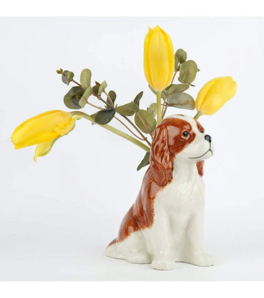 VASE KING CHARLES SMALL VASE / CACHE POT QUAIL