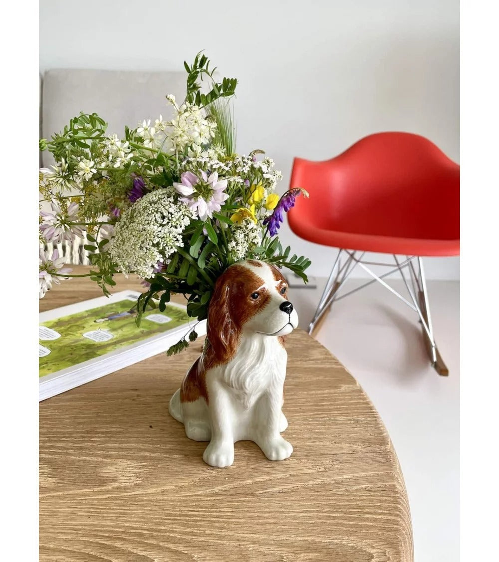 VASE KING CHARLES SMALL VASE / CACHE POT QUAIL