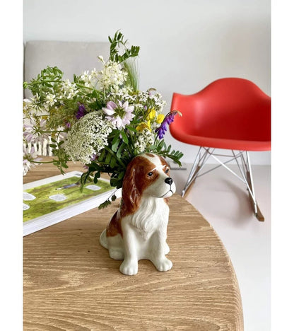 VASE KING CHARLES SMALL VASE / CACHE POT QUAIL