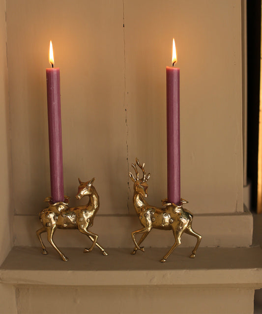 DUO DEER CANDLE HOLDER BOUGEOIR / PHOTOPHORE DOING GOODS