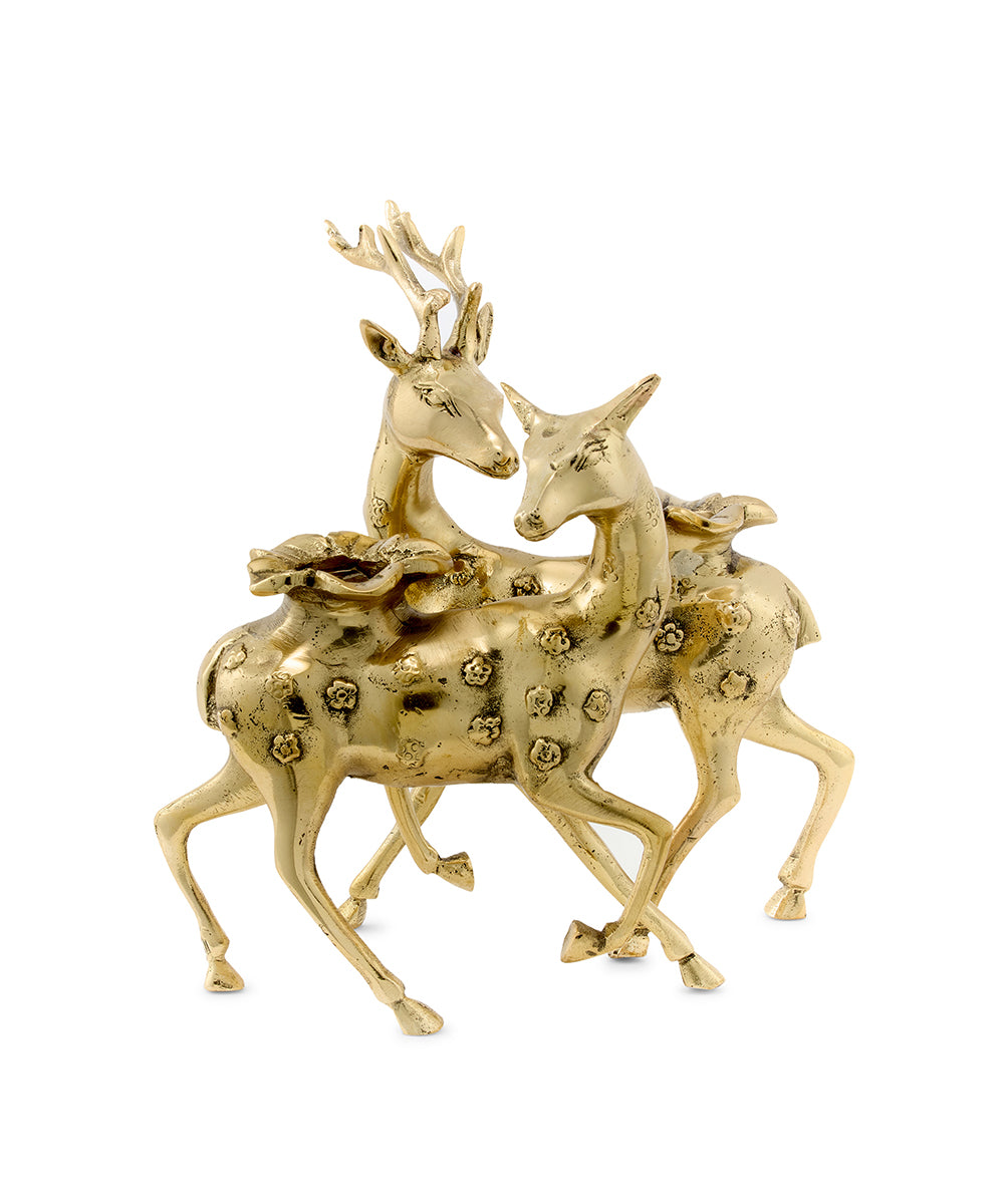 DUO DEER CANDLE HOLDER BOUGEOIR / PHOTOPHORE DOING GOODS