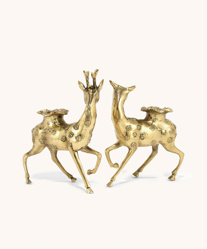 DUO DEER CANDLE HOLDER BOUGEOIR / PHOTOPHORE DOING GOODS