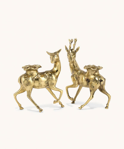 DUO DEER CANDLE HOLDER BOUGEOIR / PHOTOPHORE DOING GOODS