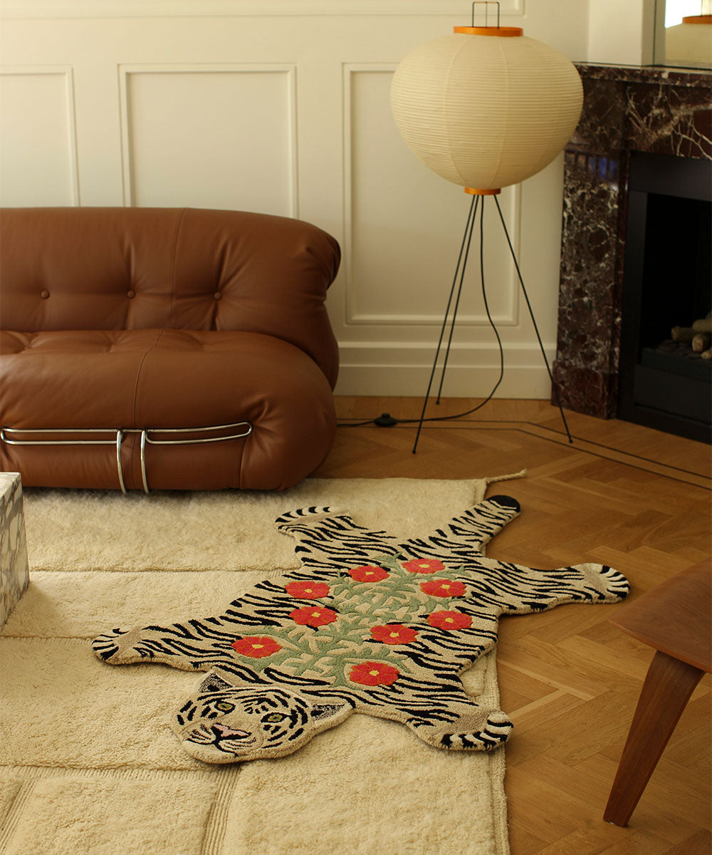 TAPIS TIGRE FLORAL GRAND DOING GOODS