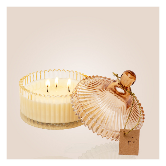 BOUGIE BONBONNIERE CACHEMIRE TONKA FARIBOLES