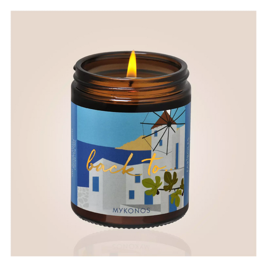 BACK TO MYKONOS 140G BOUGIE FARIBOLES
