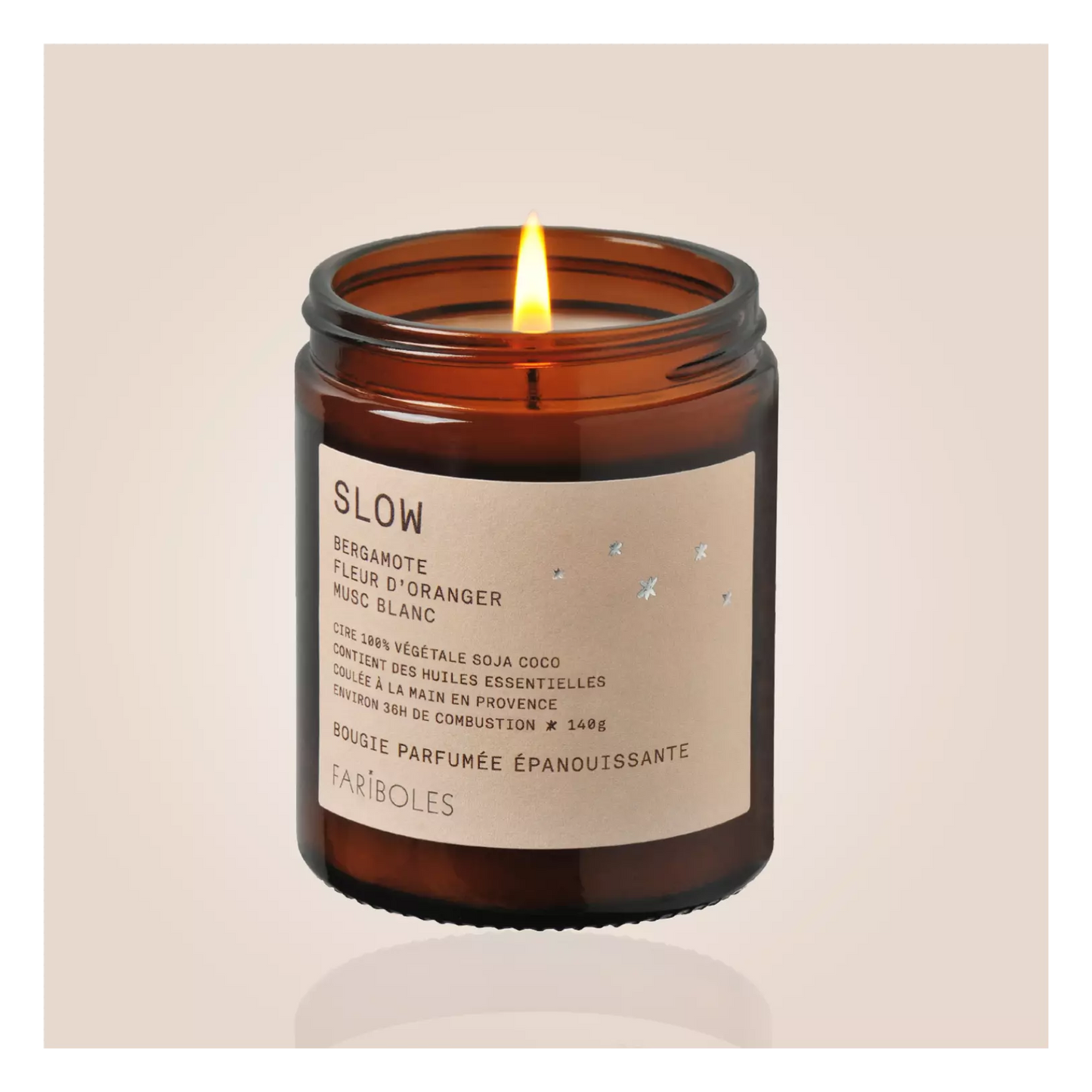 GREEN 140G SLOW BOUGIE FARIBOLES