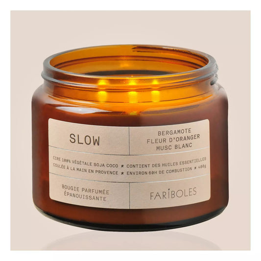 GREEN 400G SLOW BOUGIE FARIBOLES
