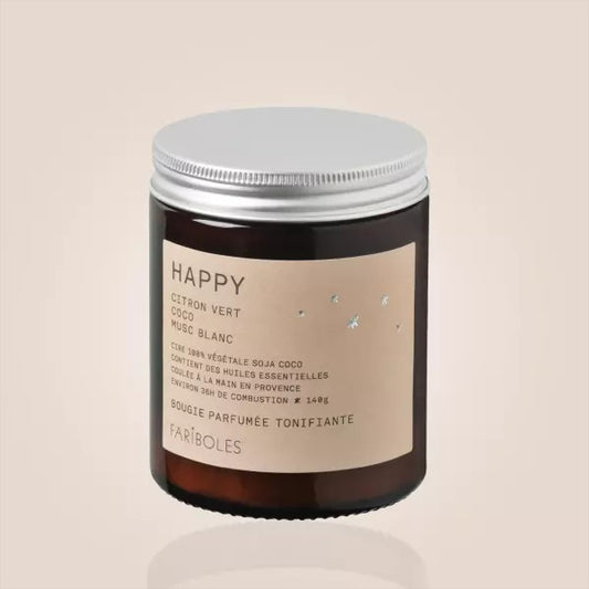 GREEN 140G HAPPY BOUGIE FARIBOLES