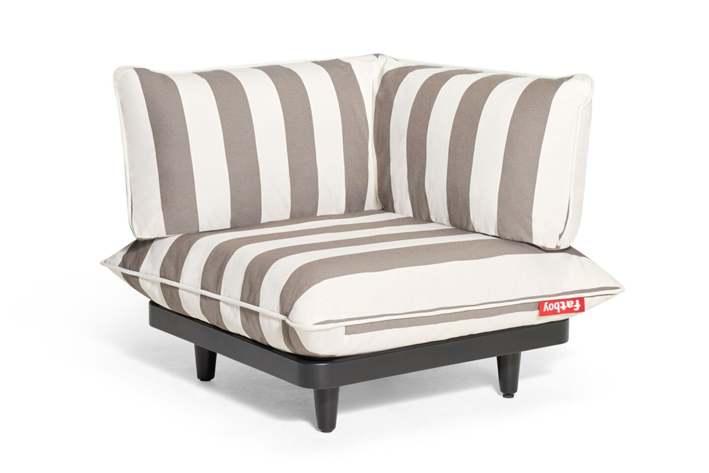 Paletti Corner Seat MOBILIER EXTERIEUR FATBOY Stripe Cacao (LEFT)