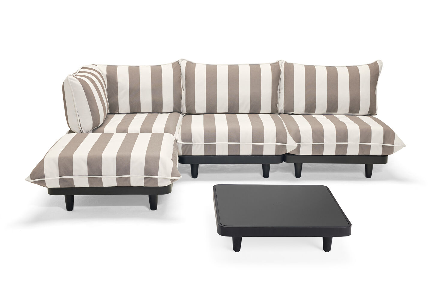 Paletti Set Large + table + housse offerte MOBILIER EXTERIEUR FATBOY Stripe Cacao (LEFT)
