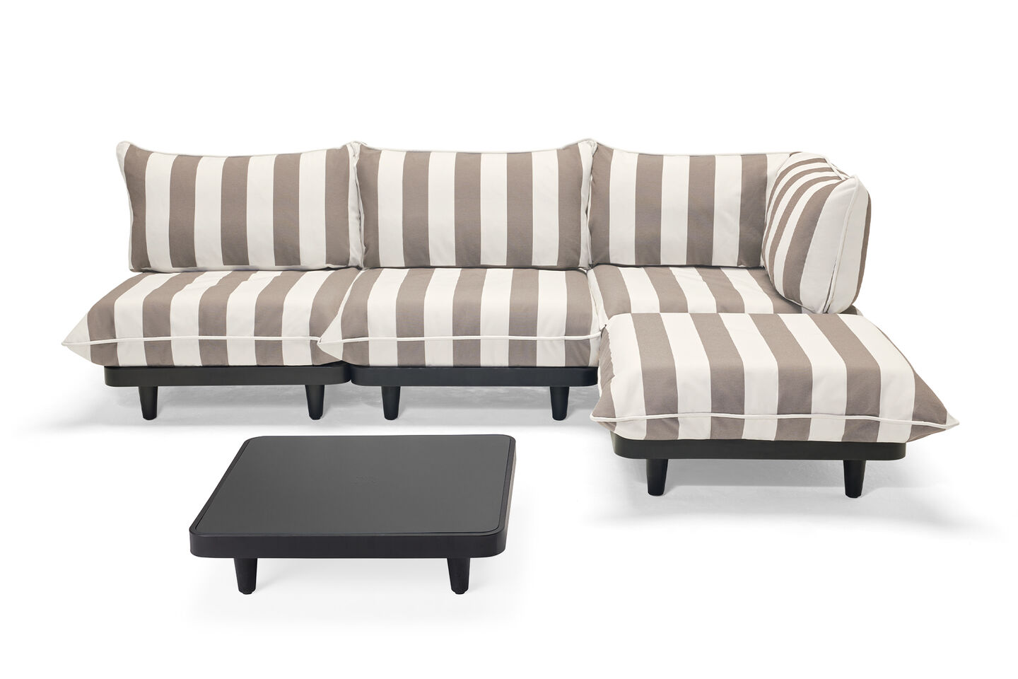 Paletti Set Large + table + housse offerte MOBILIER EXTERIEUR FATBOY Stripe Cacao (RIGHT)