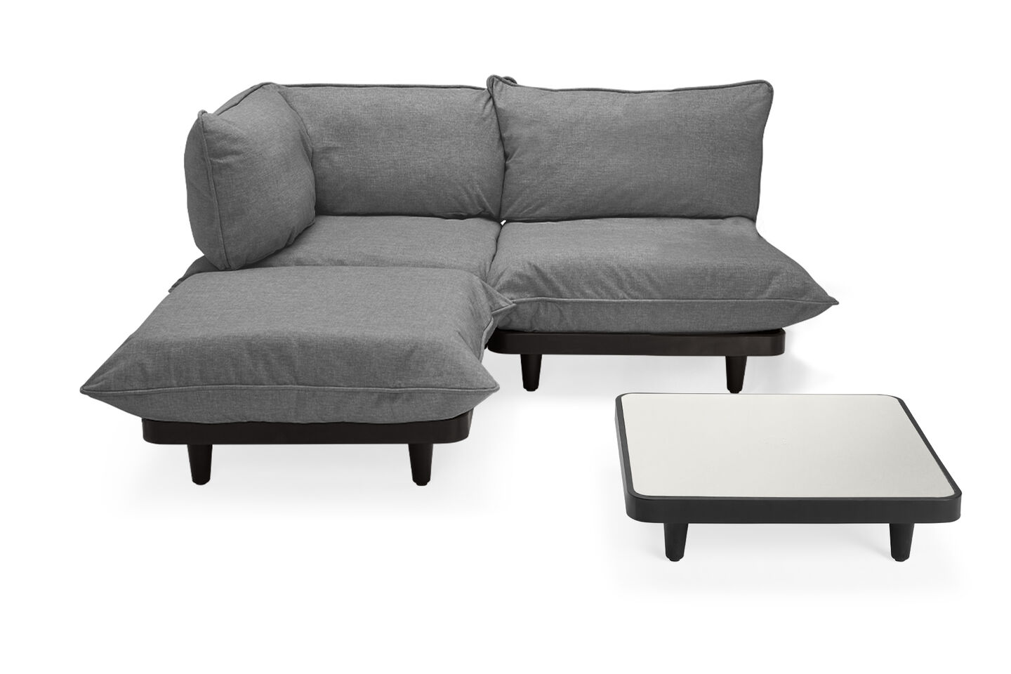 Paletti Set Medium + table + housse offerte MOBILIER EXTERIEUR FATBOY Rock Grey