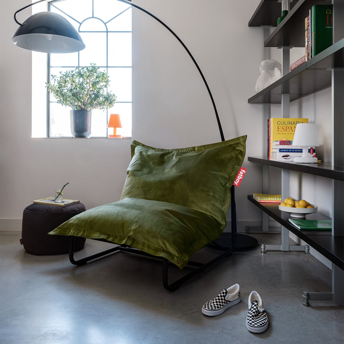 ORIGINAL SLIM VELVET DEEP GREEN FATBOY