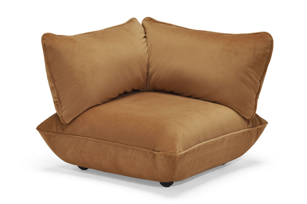Sumo Corner Seat Velvet Recycled MOBILIER FATBOY Almond