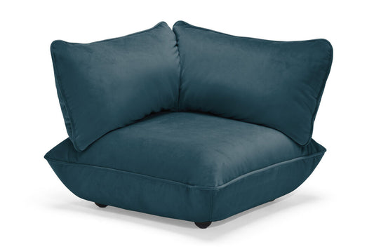 Sumo Corner Seat Velvet Recycled MOBILIER FATBOY Petrol