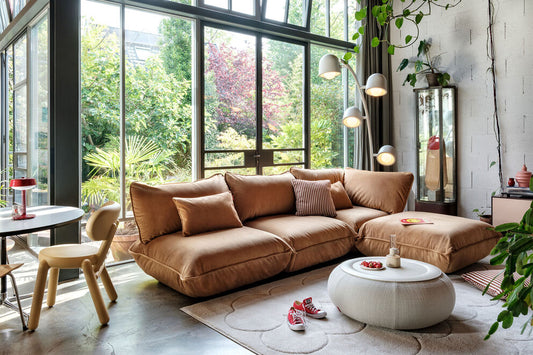 Sumo Corner Sofa Velvet Recycled MOBILIER FATBOY