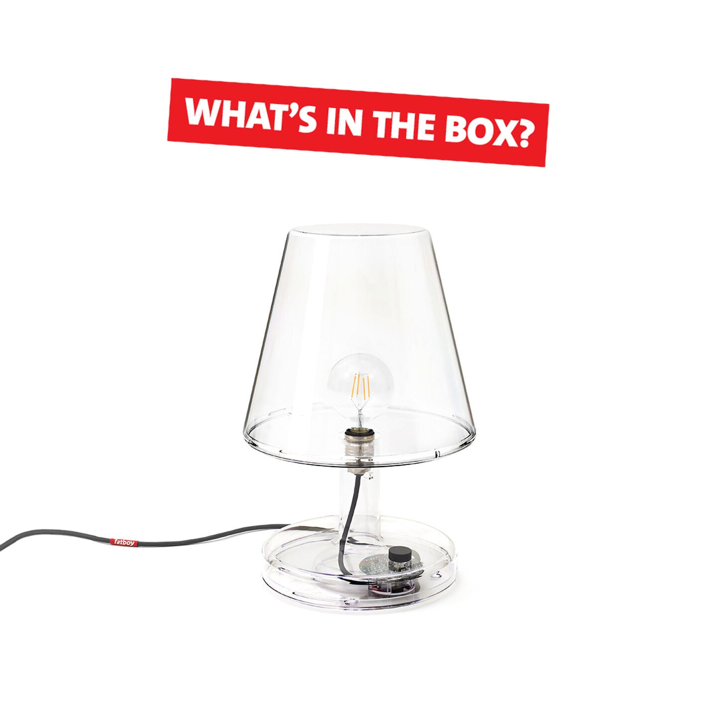 Trans-parents transparent lampe LUMINAIRE FATBOY