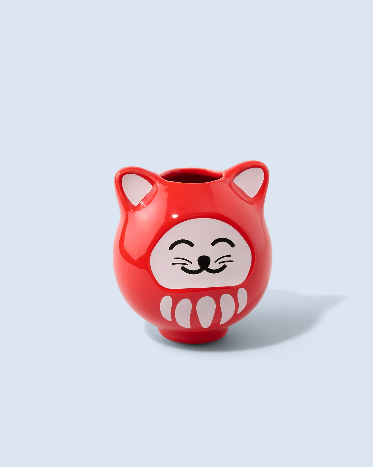 Vase Chat Daruma en céramique – FLUID MARKET FLUID
