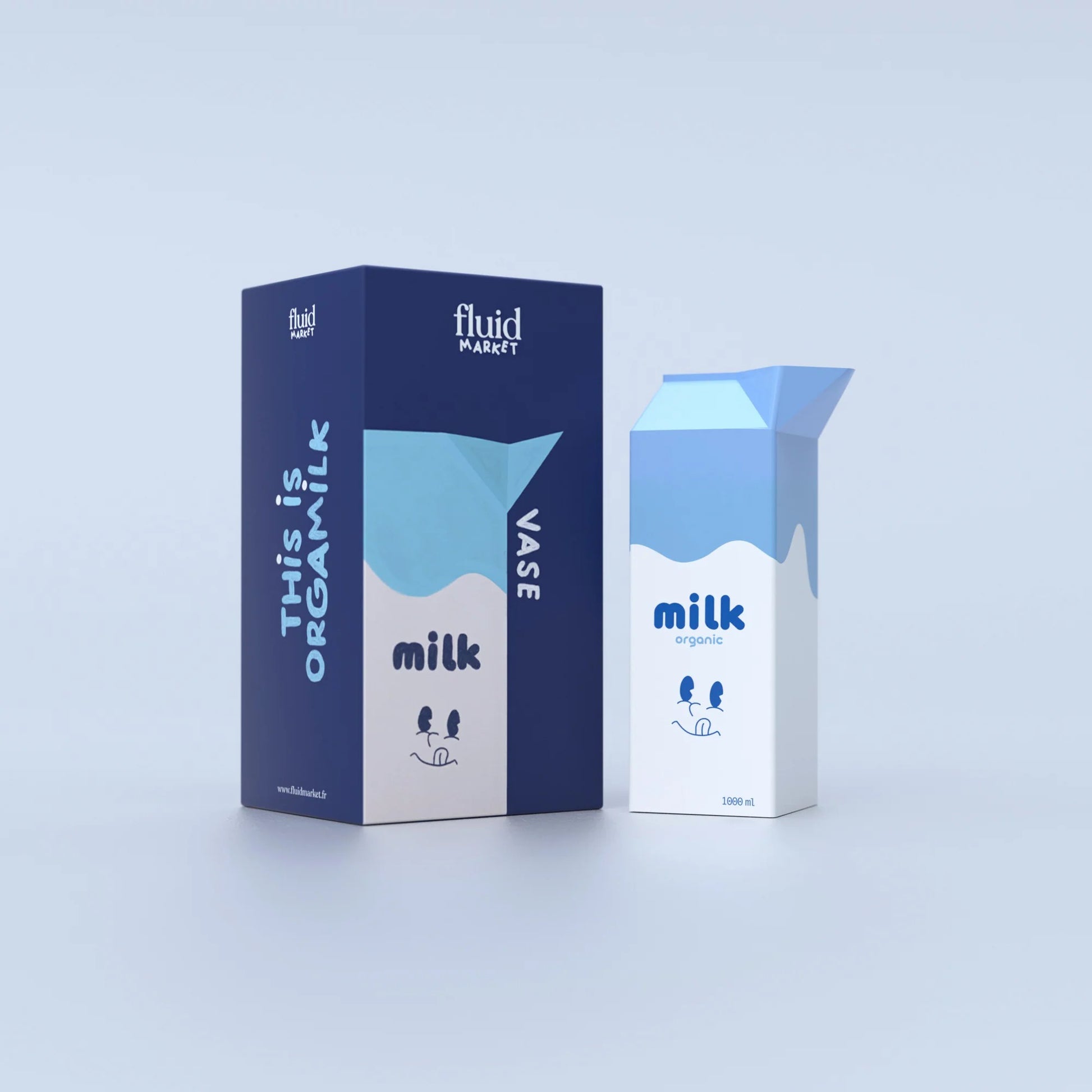 VASE MILK VASE / CACHE POT FLUID