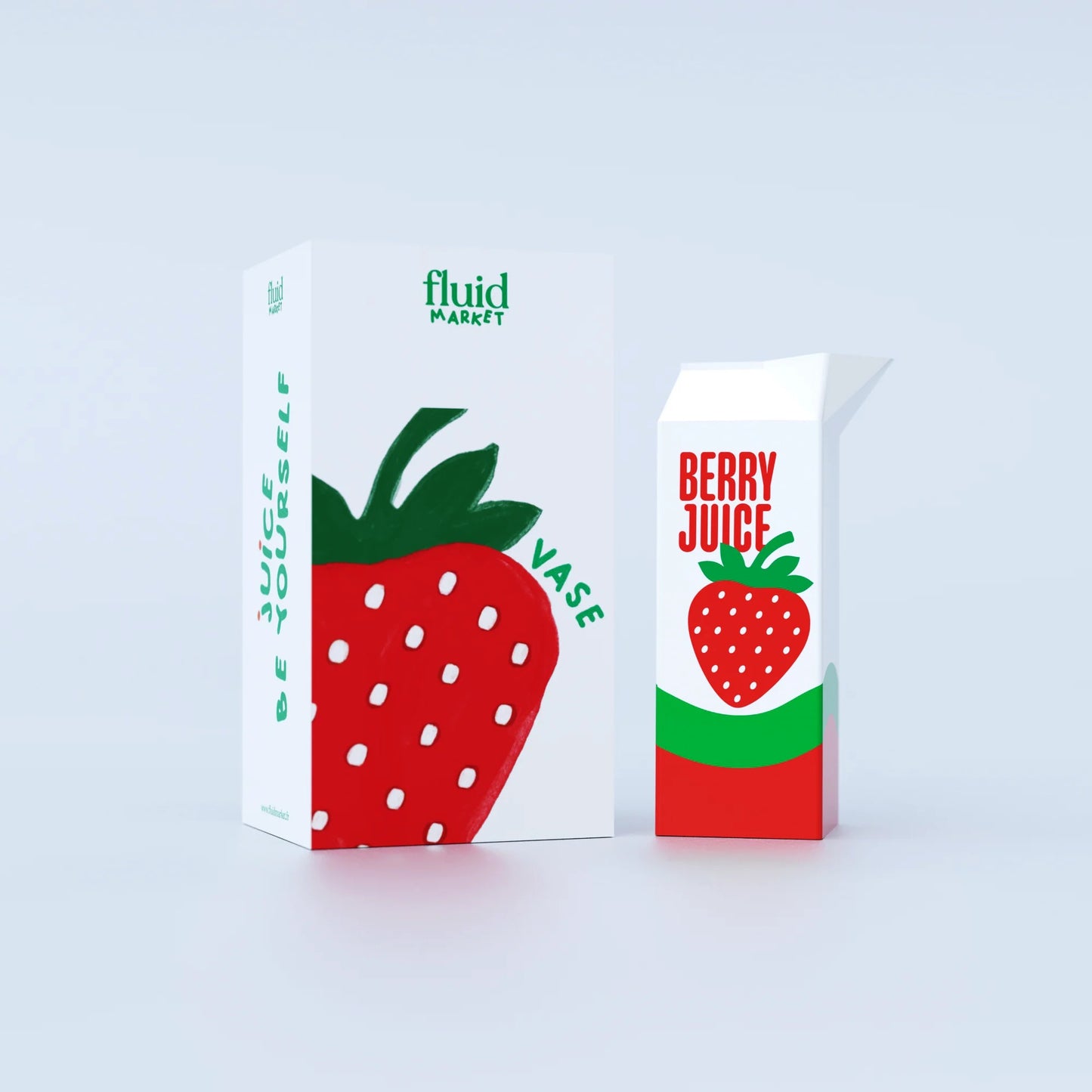 VASE STRAWBERRY JUICE VASE / CACHE POT FLUID