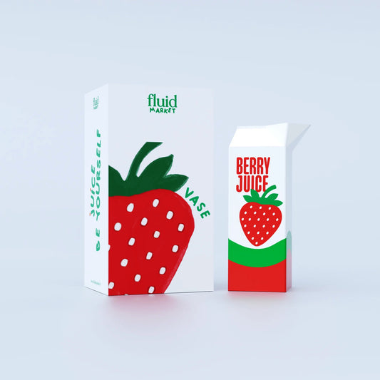VASE STRAWBERRY JUICE VASE / CACHE POT FLUID