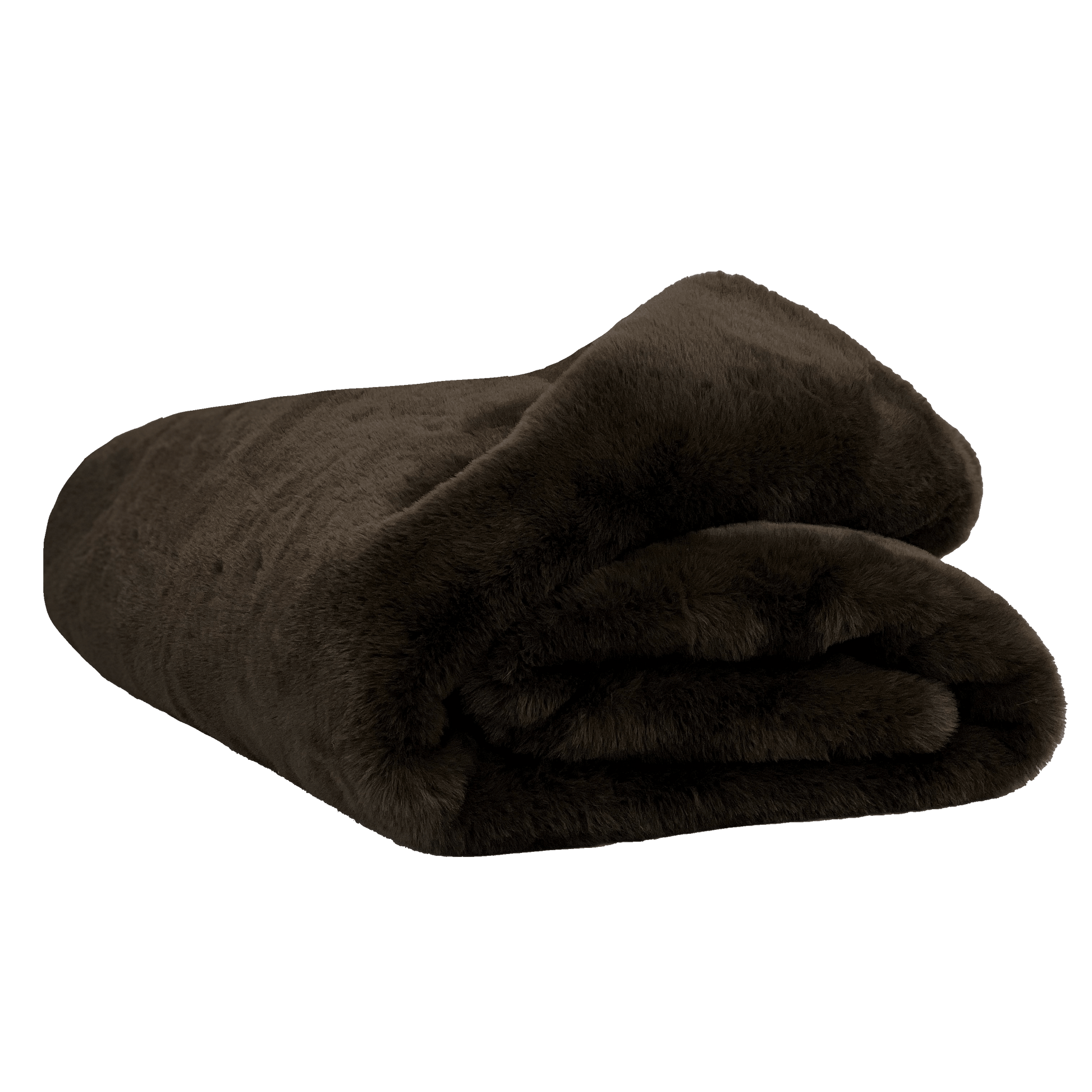 PLAID FAUSSE FOURRURE 150X200 HAOMY BRUN